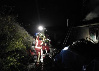 Una vivienda queda calcinada por un incendio en Gibaja