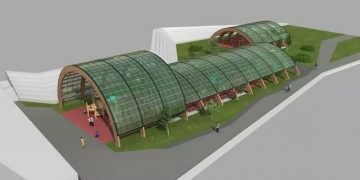 El área infantil del Parque de Las Llamas tendrá dos zonas cubiertas con estructuras de madera y juegos inclusivos