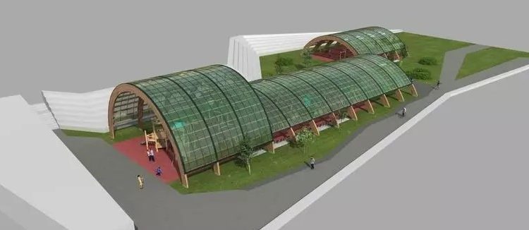 El área infantil del Parque de Las Llamas tendrá dos zonas cubiertas con estructuras de madera y juegos inclusivos