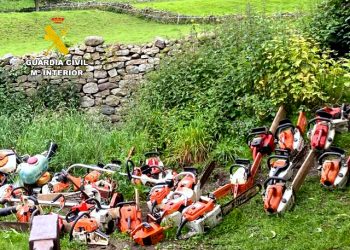 La Guardia Civil desarticula una red de robos de maquinaria forestal en Cantabria con dos detenidos en Vega de Pas