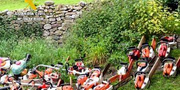 La Guardia Civil desarticula una red de robos de maquinaria forestal en Cantabria con dos detenidos en Vega de Pas