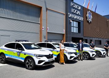 Santander refuerza su seguridad con 100 agentes y nuevos vehículos híbridos durante la Semana Grande