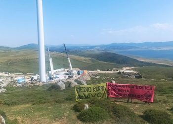 Activistas denuncian «expolio ecológico» en las obras del parque eólico de El Escudo