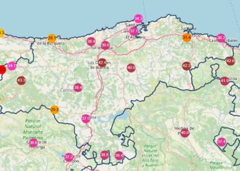 Tama alcanza los 43 °C en Cantabria en una jornada de alerta roja por ola de calor