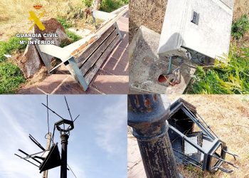 Cuatro jóvenes, tres de ellos menores, investigados por causar daños de más de 6.000 euros en mobiliario urbano en Valderredible