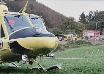 Grave accidente de moto en el puerto del Escudo, un joven de Los Corrales evacuado en helicóptero