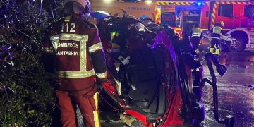 Tres jóvenes fallecen en accidente en la N-634 en Cabezón de la Sal