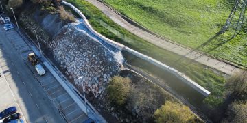 SICAN finaliza las obras de estabilización del talud en el polígono de Tanos-Viérnoles