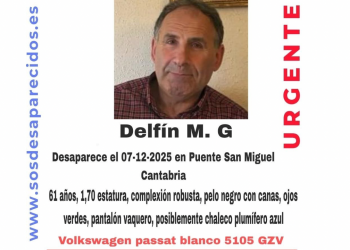 Continúa la búsqueda de Delfín, vecino de Puente San Miguel desaparecido desde el 7 de diciembre