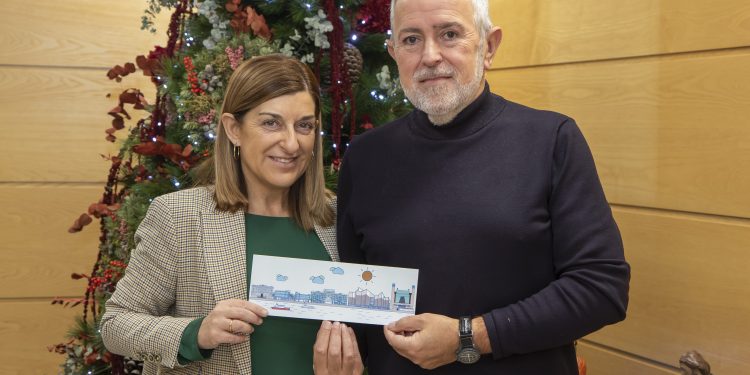 Buruaga ilumina la Navidad con arte cántabro y el llamado optimista de Pombo