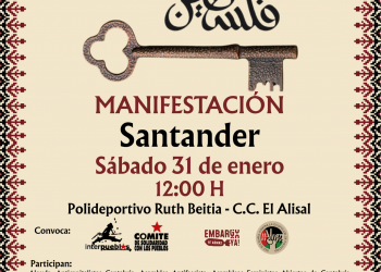 Cuarenta colectivos apoyan una nueva manifestación en Santander en defensa del pueblo palestino