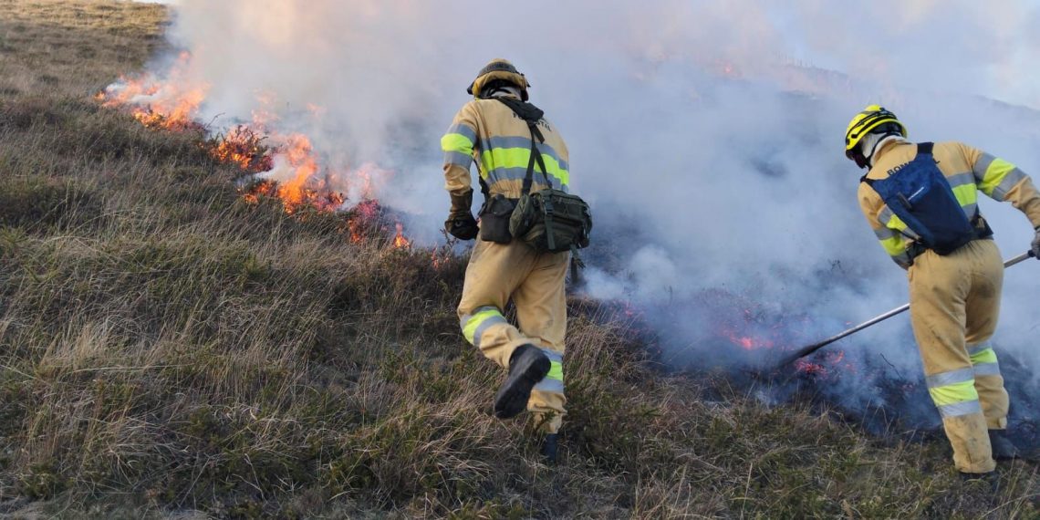 200 incendios forestales en febrero en Cantabria, 29 nuevos ayer y 11 activos