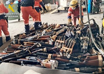 La Guardia Civil destruye en Cantabria más de 1.300 armas dentro del plan de control de armamento