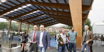 El Gobierno inaugura la nueva cubierta del CEIP Eugenio Perojo de Liérganes tras una inversión de 545.000 euros