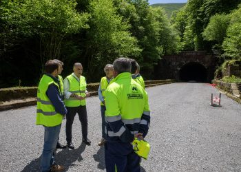 La vía verde de acceso al túnel de La Engaña estará acabada a finales de junio