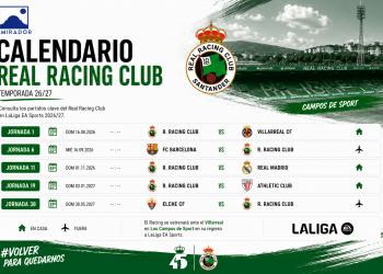 El Racing se estrenará ante el Villarreal en los Campos de Sport en su regreso a LaLiga EA Sports