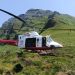 El helicóptero del Gobierno de Cantabria rescata en Castro Valnera a un barquereño con fuertes calambres y a su perro